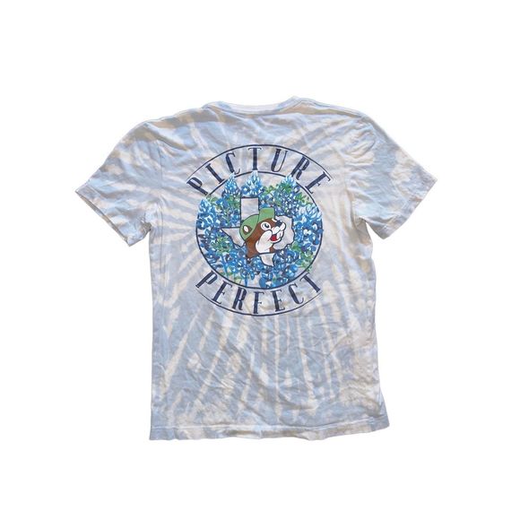Buc-ee’s Texas Blue Bonnets Bleached Tee - Picture 2 of 4